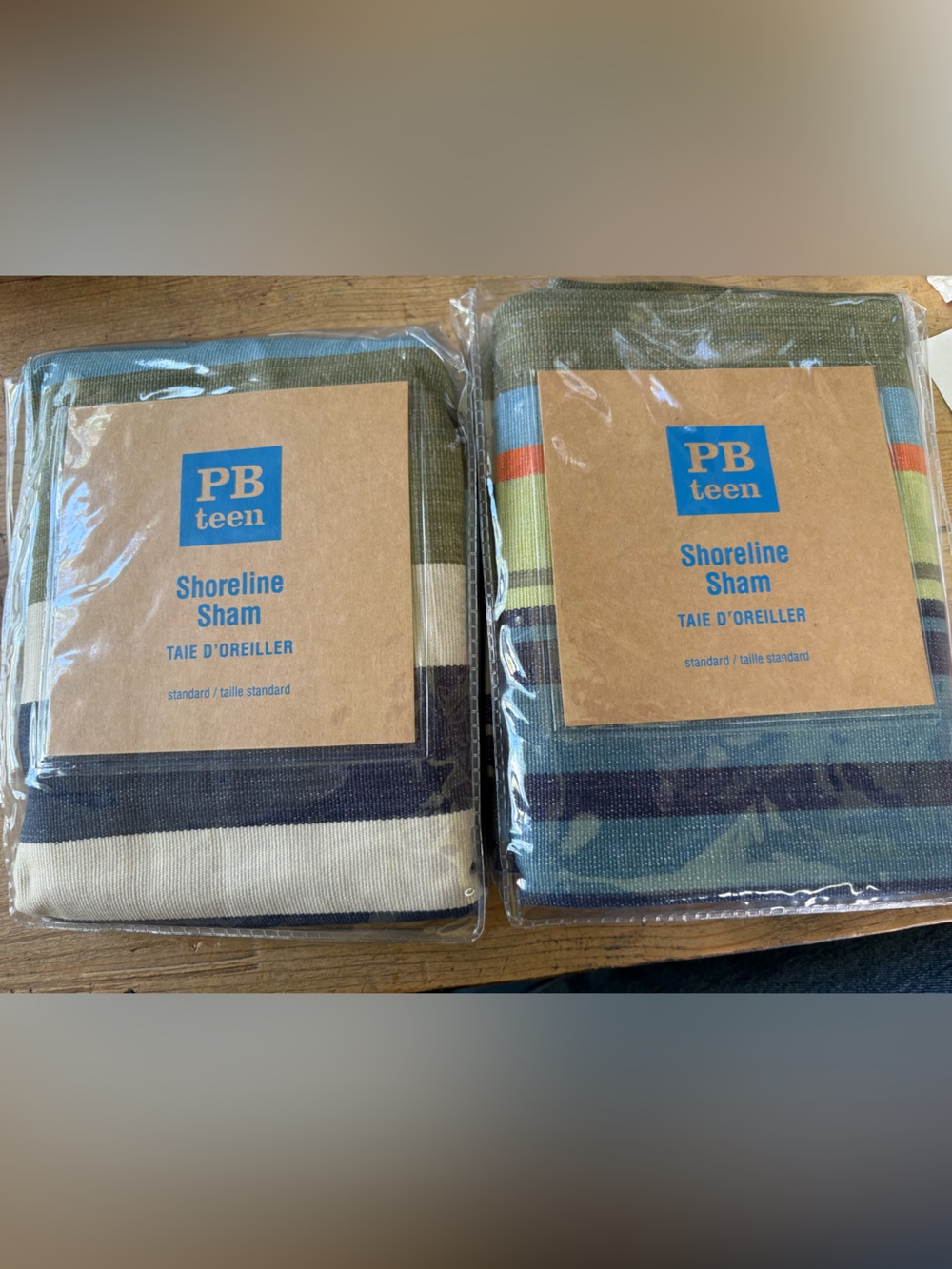 PBteen Shoreline Standard Shams (Set of 2) – NEW